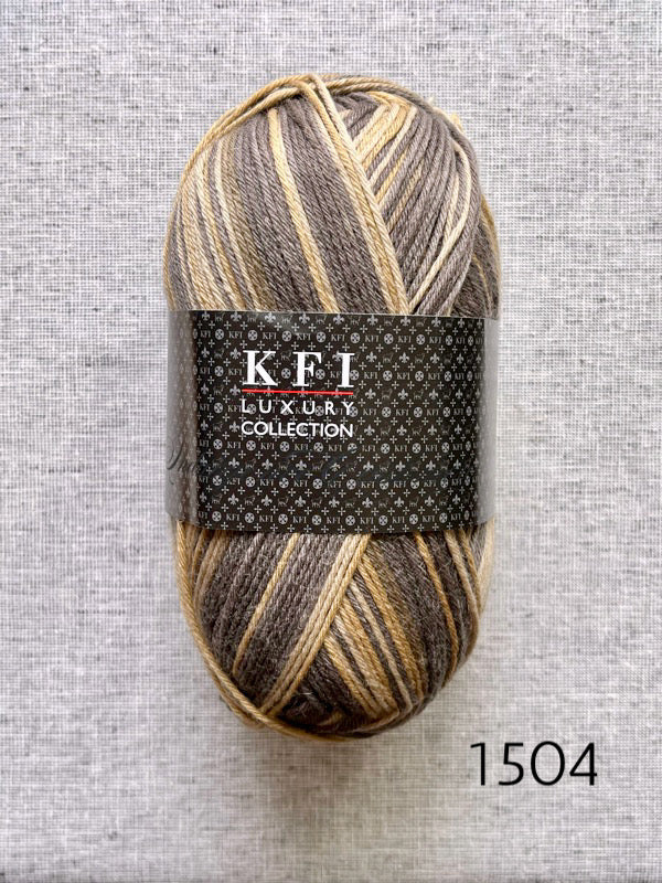 KFI Indulgence Sport yarn Scarborough fair blue fashion brown 400g