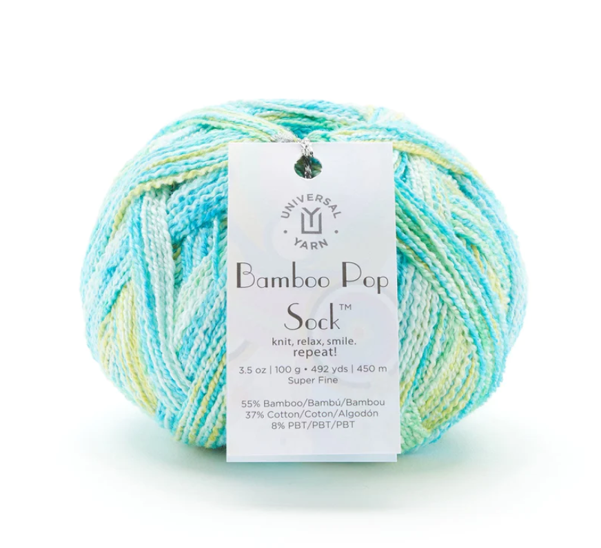 Bamboo Pop Sock (sock/fingering) – Heavenly Yarns / Fiber of Maine